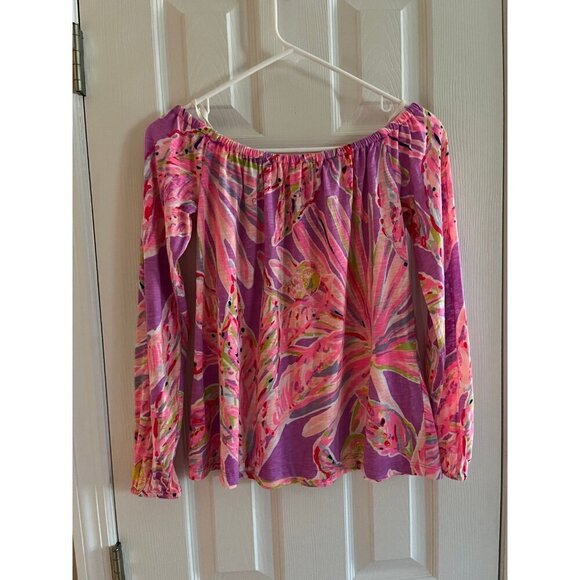 Lilly Pulitzer Off the Shoulder Blouse - Picture 2 of 3